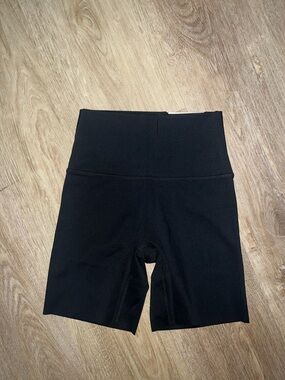 aerie High-Rise Black Bike Shorts